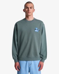 2 Antonia Figueiredo Twin Tulips - Sweatshirt f&uuml;r M&auml;nner Gr&uuml;n EVYSF00147 RVCA