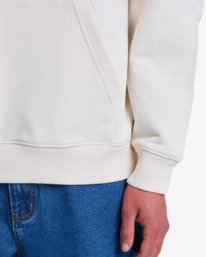 6 The Foolie - Felpa con cappuccio da Uomo White EVYSF00148 RVCA