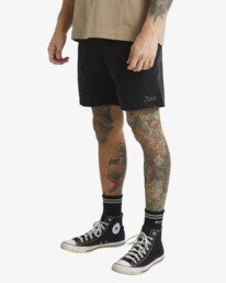 3 Escape Elastic Cord - Shorts in velluto a coste elasticizzato da Uomo Black EVYWS03000 RVCA