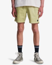 1 Escape Elastic Cord - Shorts in velluto a coste elasticizzato da Uomo Green EVYWS03000 RVCA