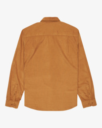 1 Freeman Cord - Long Sleeve Shirt for Men Brown EVYWT03001 RVCA
