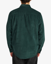 3 Freeman Cord - Langärmliges Hemd für Männer Grün EVYWT03001 RVCA