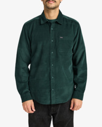 2 Freeman Cord - Langärmliges Hemd für Männer Grün EVYWT03001 RVCA