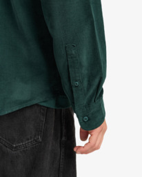 5 Freeman Cord - Langärmliges Hemd für Männer Grün EVYWT03001 RVCA