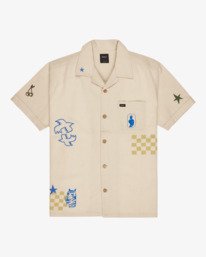 0 Antonia Figueiredo Elements - Short Sleeve Shirt for Men Grey EVYWT03002 RVCA