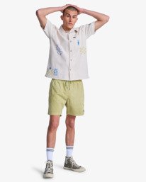 6 Antonia Figueiredo Elements - Short Sleeve Shirt for Men Grey EVYWT03002 RVCA