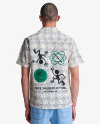 3 Judgement - Chemise manches courtes pour Homme Blanc EVYWT03006 RVCA