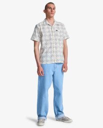 7 Judgement - Chemise manches courtes pour Homme Blanc EVYWT03006 RVCA