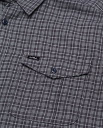 6 Hugues Micro Check Blue EVYWT03008 RVCA