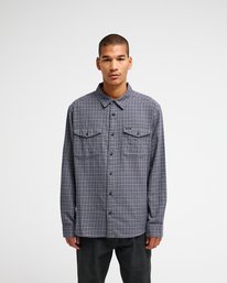 2 Hugues Micro Check Blue EVYWT03008 RVCA