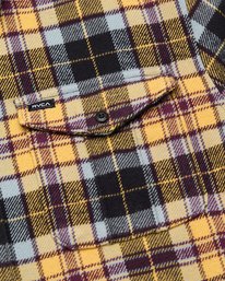 6 Hugues Heavy Flannel Orange EVYWT03009 RVCA