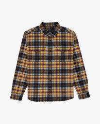 0 Hugues Heavy Flannel Orange EVYWT03009 RVCA