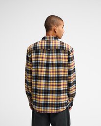 3 Hugues Heavy Flannel Orange EVYWT03009 RVCA