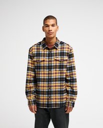 2 Hugues Heavy Flannel Orange EVYWT03009 RVCA
