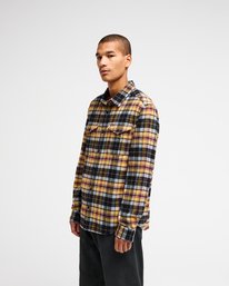 4 Hugues Heavy Flannel Orange EVYWT03009 RVCA