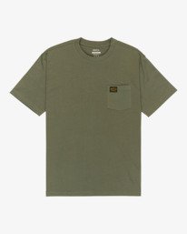 0 Americana Pocket - Short Sleeve T-Shirt for Men Green EVYZT00127 RVCA
