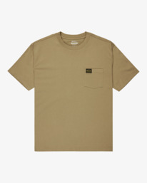 0 Americana Pocket - Short Sleeve T-Shirt for Men Beige EVYZT00127 RVCA