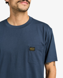 4 Americana Pocket - Short Sleeve T-Shirt for Men Blue EVYZT00127 RVCA