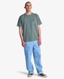 5 Americana Pocket - Short Sleeve T-Shirt for Men Green EVYZT00127 RVCA