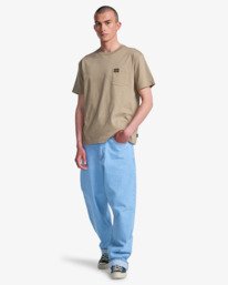 6 Americana Pocket - Maglietta a maniche corte da Uomo Beige EVYZT00127 RVCA