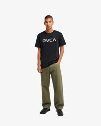 3 Big RVCA - T-Shirt &agrave; manches courtes pour Homme Noir EVYZT00157 RVCA