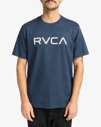 2 Big RVCA - Short Sleeve T-Shirt for Men Blue EVYZT00157 RVCA