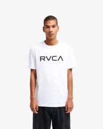 1 Big RVCA - Maglietta a maniche corte da Uomo White EVYZT00157 RVCA