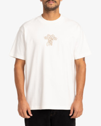 2 Thanks For Nothing - Maglietta a maniche corte da Uomo White EVYZT00224 RVCA