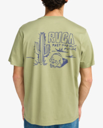 3 Deth Valley - Short Sleeves T-Shirt for Men Green EVYZT00236 RVCA