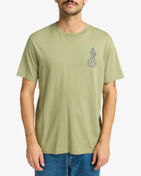 2 Deth Valley - Short Sleeves T-Shirt for Men Green EVYZT00236 RVCA