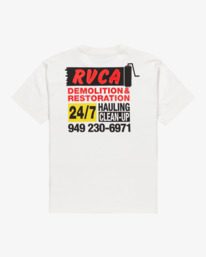 1 Resto Services - T-shirt à manches courtes pour Homme Blanc EVYZT00238 RVCA