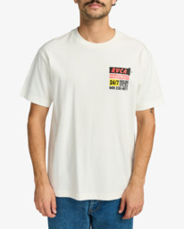 2 Resto Services - T-shirt à manches courtes pour Homme Blanc EVYZT00238 RVCA