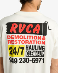 5 Resto Services - T-shirt à manches courtes pour Homme Blanc EVYZT00238 RVCA