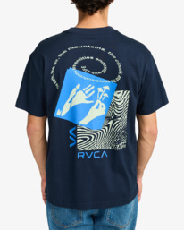 3 Prmtvo Light Dose - T-shirt à manches courtes pour Homme Bleu EVYZT00239 RVCA