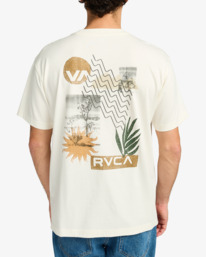 3 Desertscape - T-shirt à manches courtes pour Homme Blanc EVYZT00240 RVCA