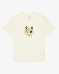 0 Jacobs Va - T-shirt manches courtes sérigraphié pour Femme Blanc EVYZT00241 RVCA