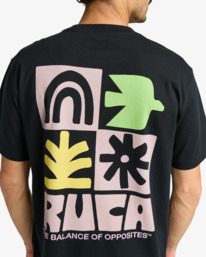 5 Mosaic - Short Sleeves T-Shirt for Men Black EVYZT00242 RVCA