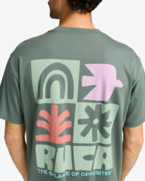 5 Mosaic - Short Sleeves T-Shirt for Men Green EVYZT00242 RVCA