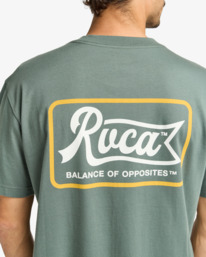 5 RVCA Logo - Short Sleeves T-Shirt for Men Green EVYZT00244 RVCA