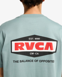 5 RVCA Logo - Short Sleeves T-Shirt for Men Grey EVYZT00244 RVCA