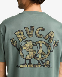 5 RVCA United - Camiseta de manga corta para Hombre Verde EVYZT00248 RVCA