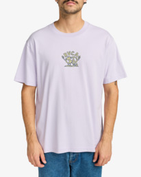 2 RVCA United - Maglietta a maniche corte da Uomo Purple EVYZT00248 RVCA