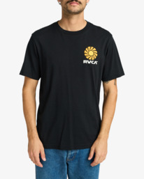 2 Sun Phase - Short Sleeves T-Shirt for Men Black EVYZT00249 RVCA