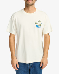 2 LA Fishschool - Short Sleeves T-Shirt for Men White EVYZT00252 RVCA