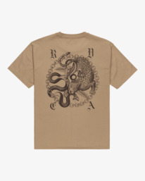 1 Benj Battle - Short Sleeves T-Shirt for Men Beige EVYZT00254 RVCA