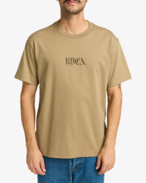 2 Benj Battle - Short Sleeves T-Shirt for Men Beige EVYZT00254 RVCA