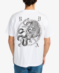 3 Benj Battle - T-shirt à manches courtes pour Homme Blanc EVYZT00254 RVCA