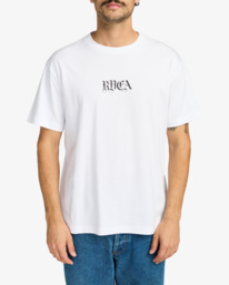 2 Benj Battle - T-shirt à manches courtes pour Homme Blanc EVYZT00254 RVCA