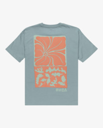 1 Hibiscus Stamp - Short Sleeves T-Shirt for Men Grey EVYZT00255 RVCA