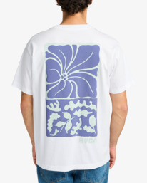 3 Hibiscus Stamp - Short Sleeves T-Shirt for Men White EVYZT00255 RVCA